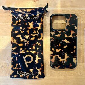Excellent Loopy Case iPhone 13 Pro Tortoise Shell Extra Loops $42 Righty